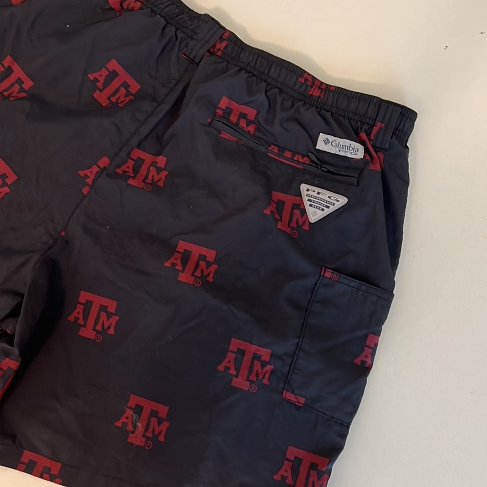 Men’s Columbia, PFG performance, fishing gear, Texas A&M lined swim trunks